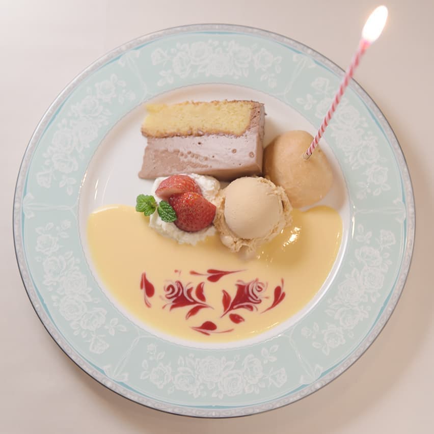 ディナーのデザート