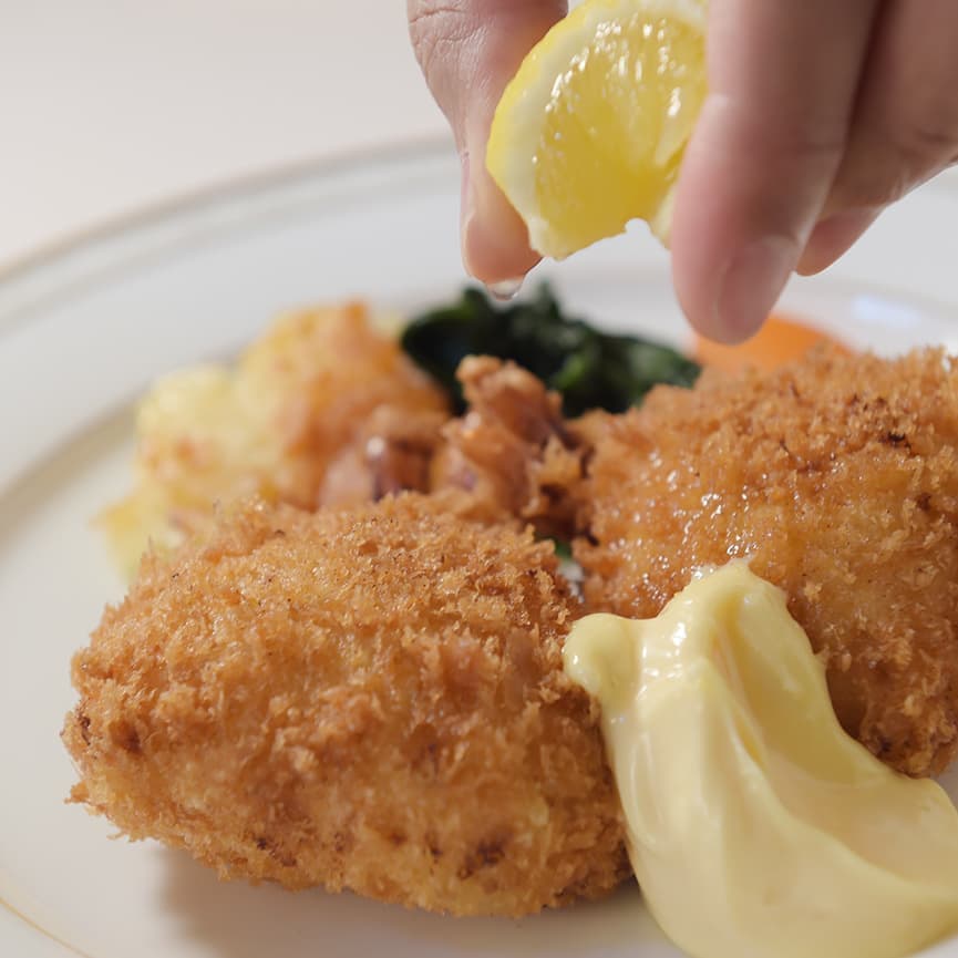 カニのエビ巻きコロッケ